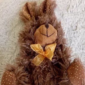 A small chocolate covered bunny